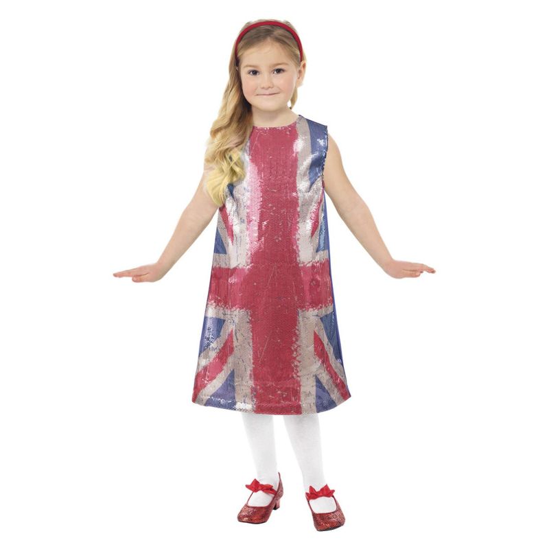 Costumes Australia Union Jack All That Glitters Dress Child Blue_1