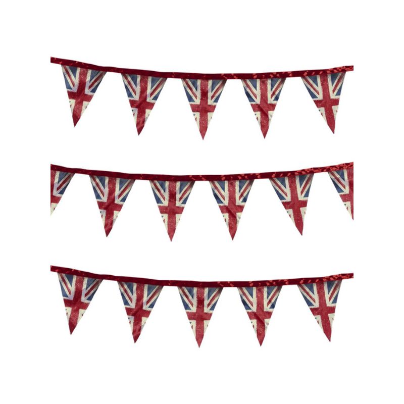 Costumes Australia Union Jack Fabric Bunting Adult Blue Red White 3 Metres_1