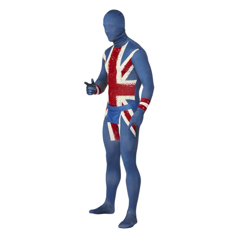 Costumes Australia Union Jack Second Skin Adult Blue_3