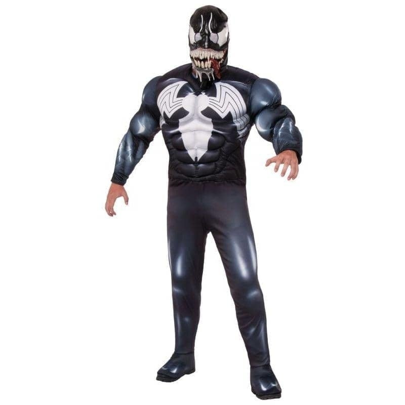 Costumes Australia Venom Costume Mens Muscle Chest Spiderman Black Symbiote Suit_1