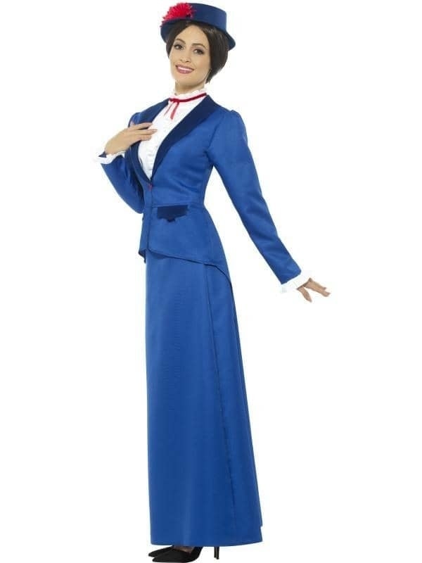 Costumes Australia Victorian Nanny Costume Adult Blue_3