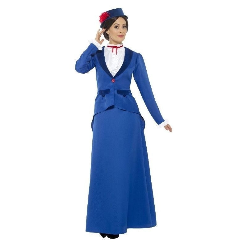 Costumes Australia Victorian Nanny Costume Adult Blue_4