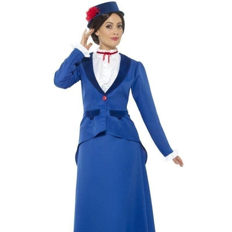 Costumes Australia Victorian Nanny Costume Adult Blue_1