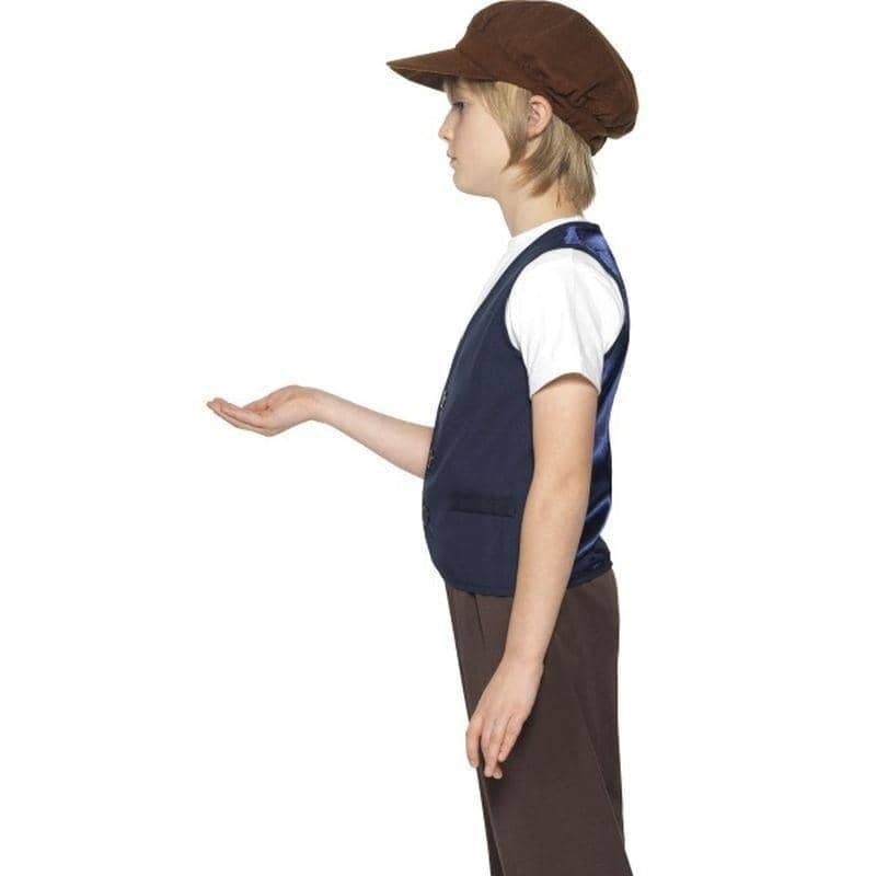 Costumes Australia Victorian Poor Peasant Boy Kit Kids Blue Brown_3