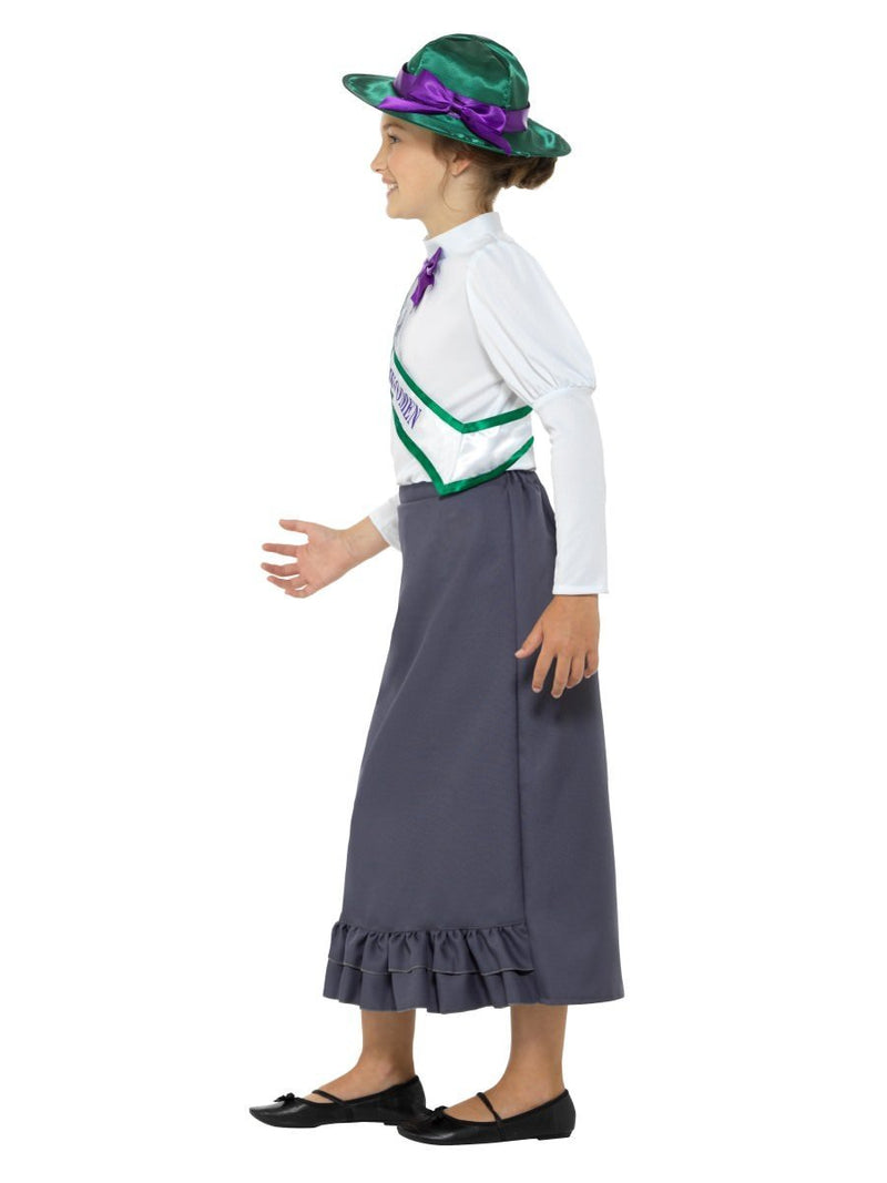 Costumes Australia Victorian Suffragette Costume Kids Grey_3