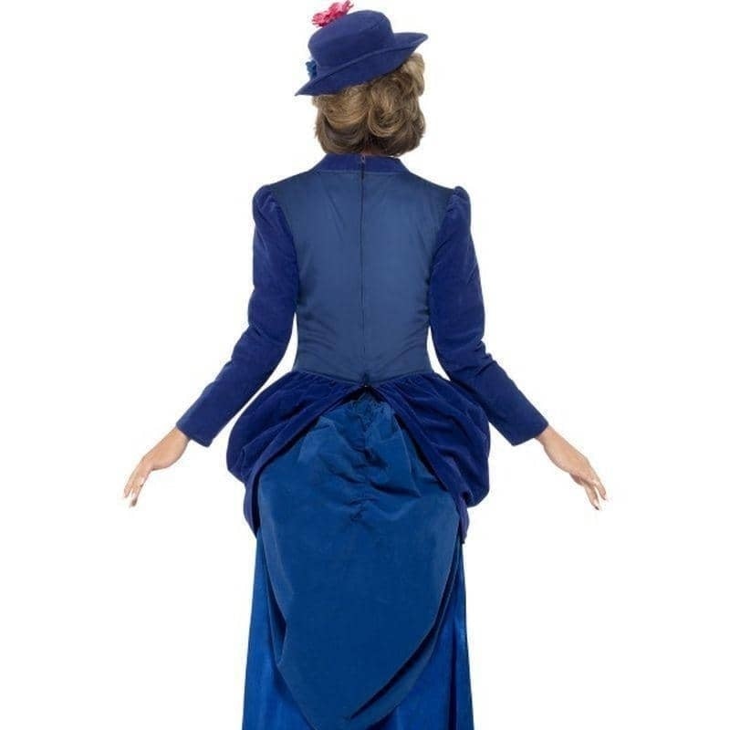 Costumes Australia Victorian Vixen Deluxe Costume Adult Blue Dress Top And Hat_2