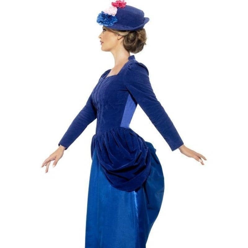 Costumes Australia Victorian Vixen Deluxe Costume Adult Blue Dress Top And Hat_3