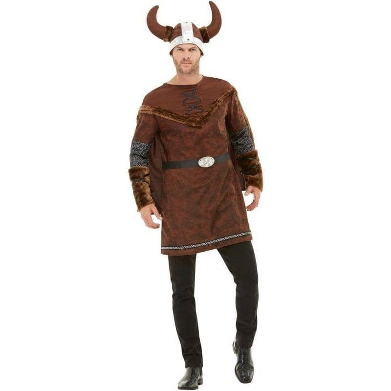 Costumes Australia Viking Barbarian Costume Adult Brown_1