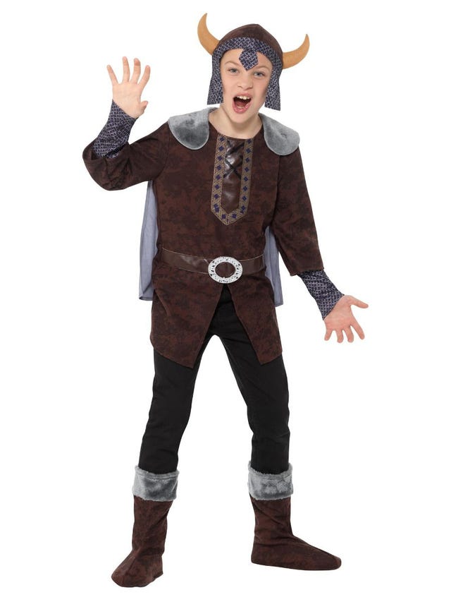 Costumes Australia Viking Boy Costume Brown Child_3