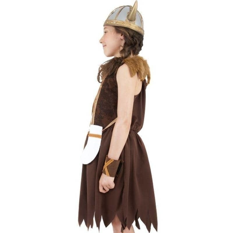 Costumes Australia Viking Girl Costume Kids Brown_2