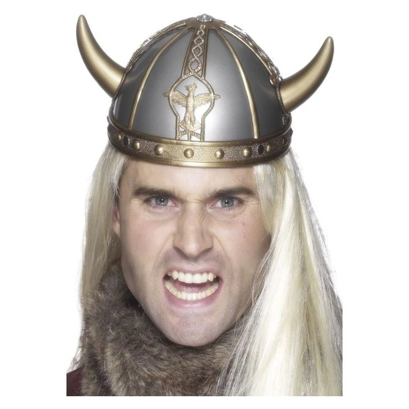 Costumes Australia Size Chart Viking Helmet Adult Silver Gold Horns