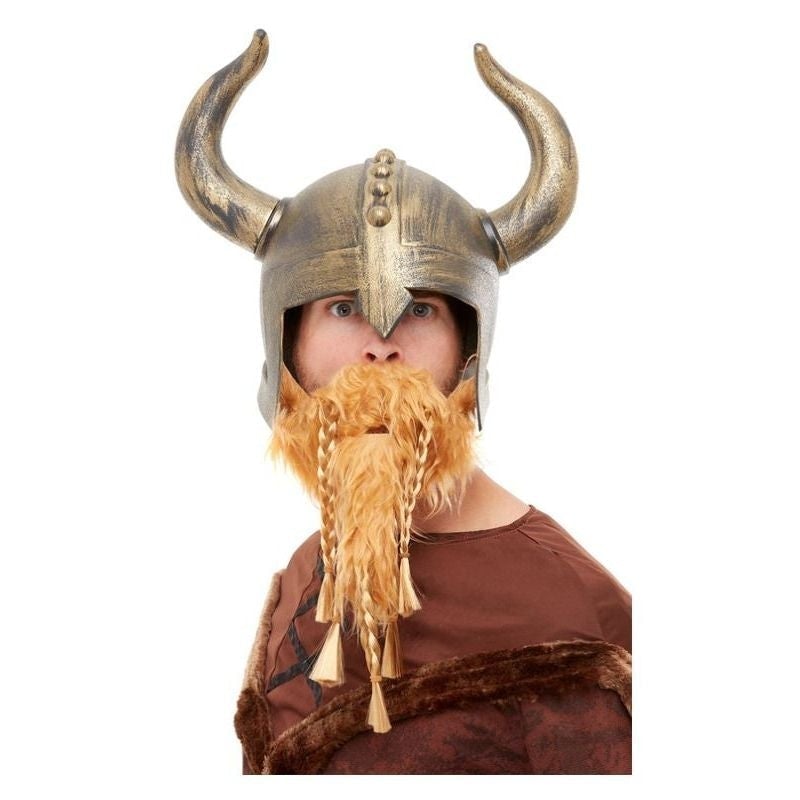 Costumes Australia Viking Helmet Gold_1