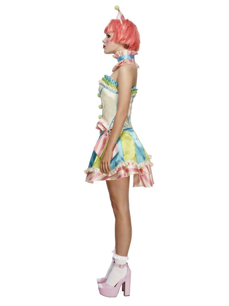 Costumes Australia Vintage Clown Fever Deluxe Costume Adult White Blue Green_2