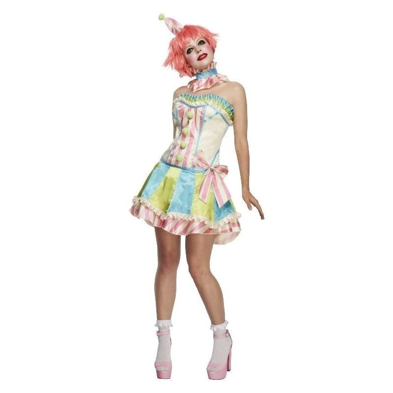 Costumes Australia Vintage Clown Fever Deluxe Costume Adult White Blue Green_4