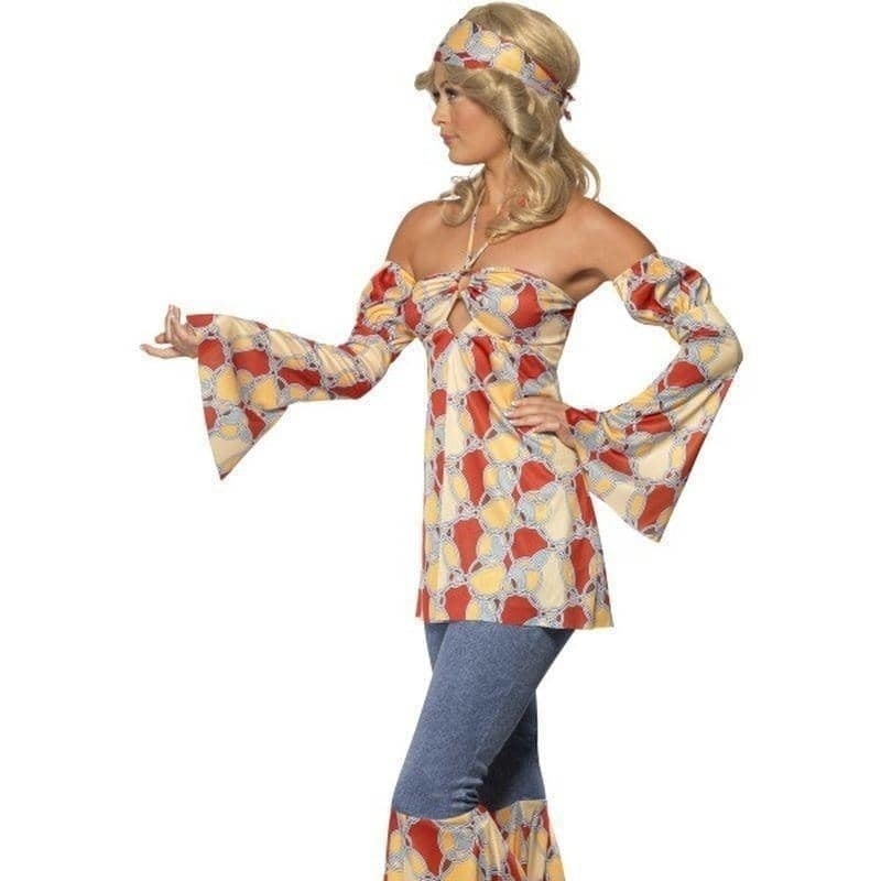 Costumes Australia Vintage Hippy 1970s Costume Adult Multi Coloured_1