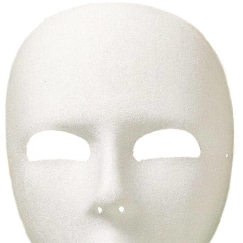 Costumes Australia Viso Full Face Eyemask Adult White_1