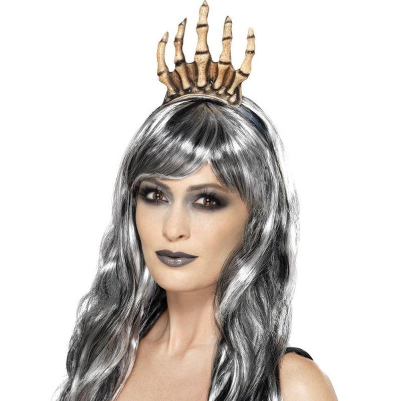 Costumes Australia Voodoo Bone Crown Adult Beige_1