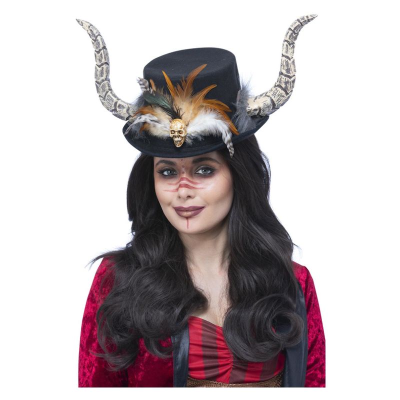 Costumes Australia Voodoo Horn Hat Adult Brown_1