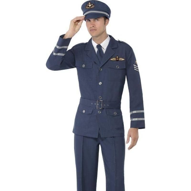 Costumes Australia WW2 Air Force Captain Costume Adult Blue RAF_2