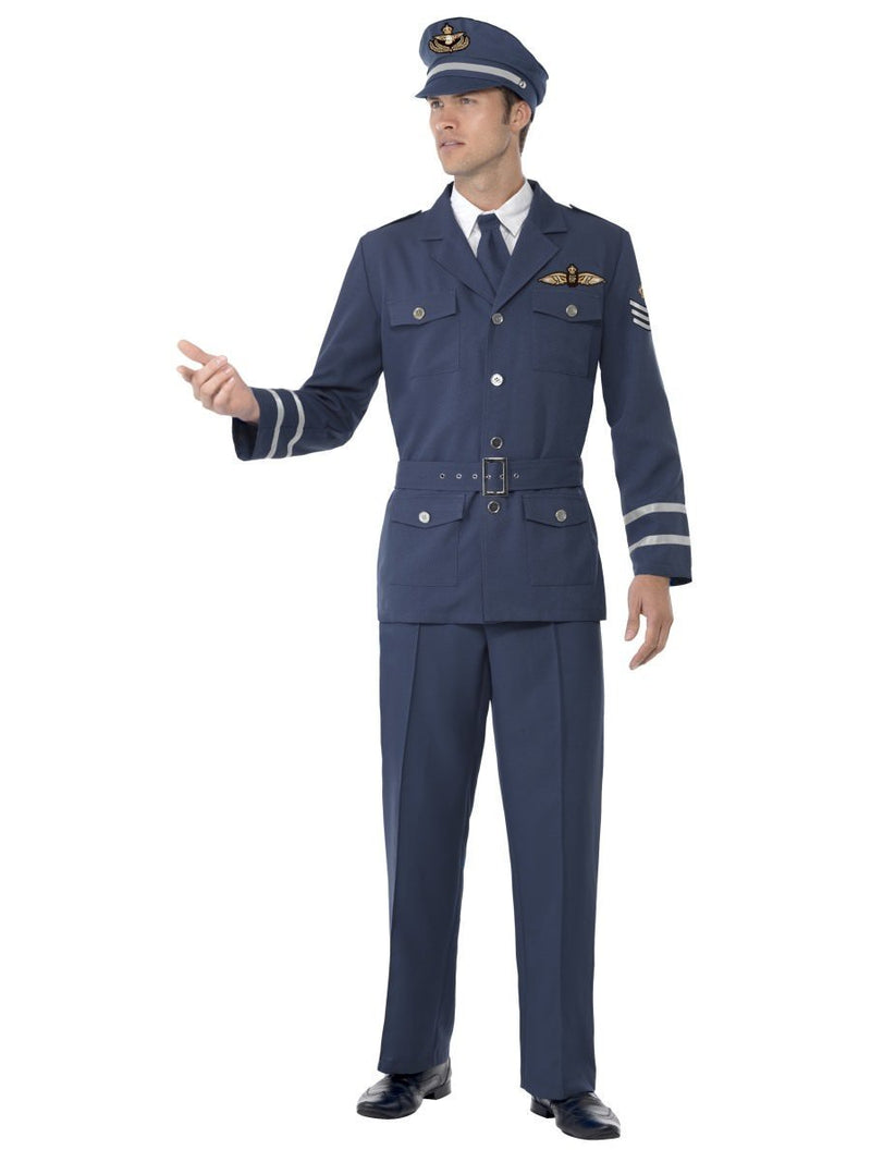 Costumes Australia WW2 Air Force Captain Costume Adult Blue RAF_1