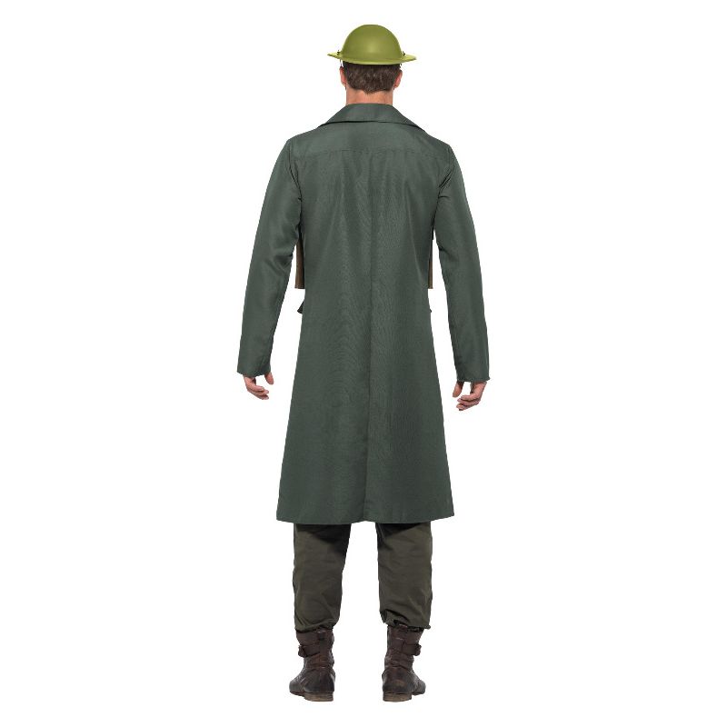 Costumes Australia WW2 British Office Costume with Trench Coat Gree Adult_2