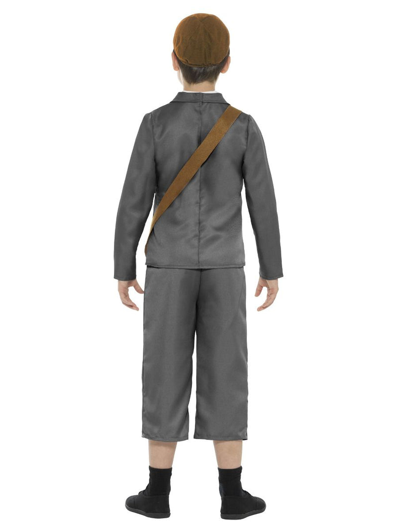 Costumes Australia WW2 Evacuee Boy Costume Kids Grey_3