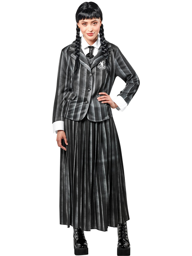 Costumes Australia Wednesday Addams Costume Nevermore School Uniform_2