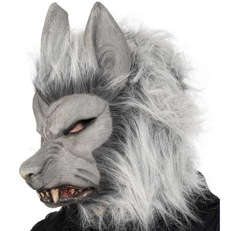 Costumes Australia Werewolf Mask Adult Grey_1