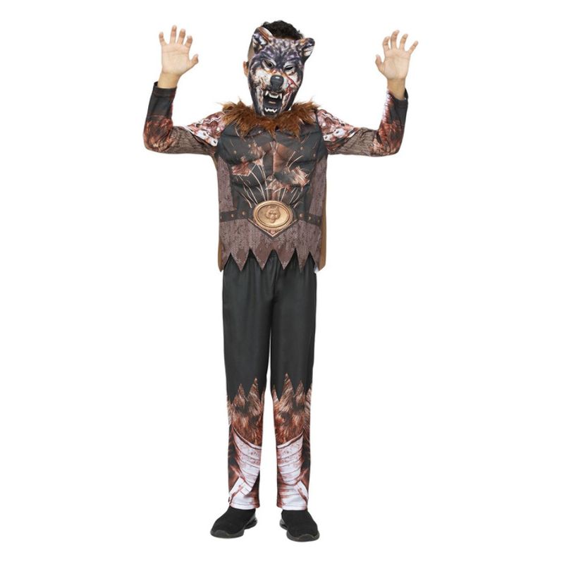 Costumes Australia Werewolf Warrior Costume Child Bronze_1