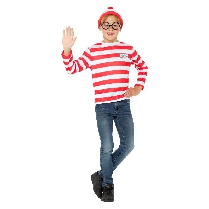 Costumes Australia Wheres Wally? Instant Kit Kids Red White_2