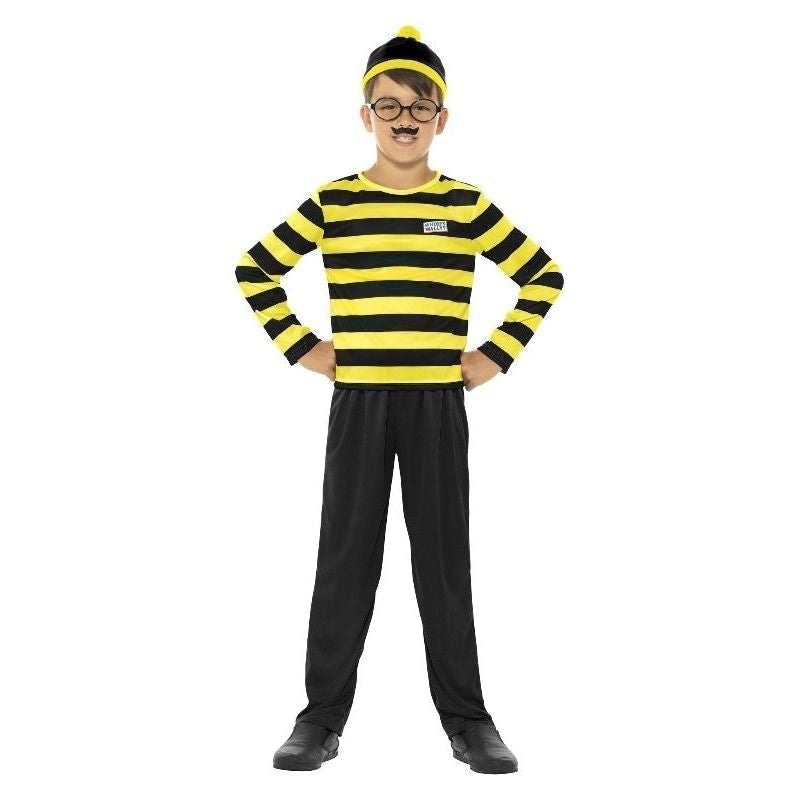 Costumes Australia Wheres Wally Odlaw Costume Kids Black_3