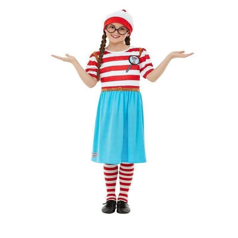 Costumes Australia Wheres Wally? Wenda Deluxe Costume Child Red_1