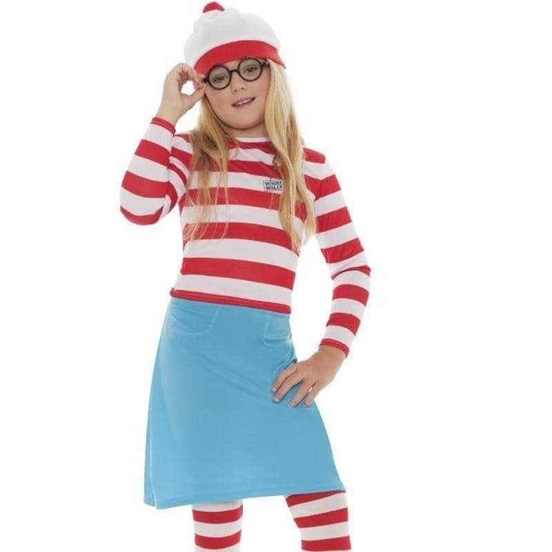 Costumes Australia Wheres Wally? Wenda Licensed Costume Kids Red White Blue_1