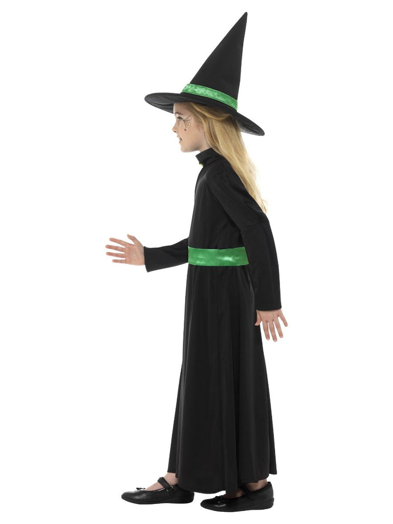 Costumes Australia Wicked Witch Costume Kids Black Green_3