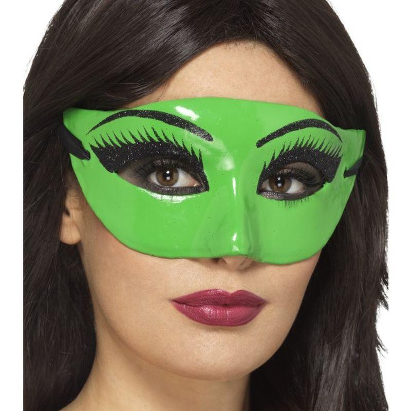 Costumes Australia Wicked Witch Eyemask Adult Green_1