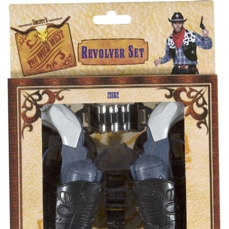 Costumes Australia Wild West Gun Set Adult Grey 18cm_1