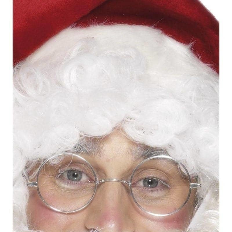 Costumes Australia Wire Framed Santa Specs Adult Silver_1