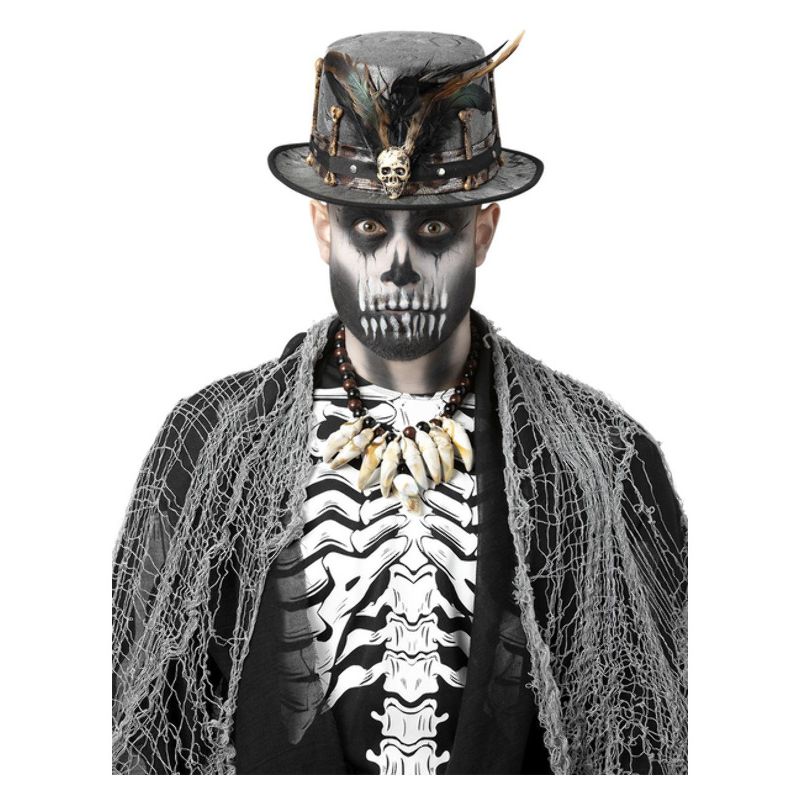 Costumes Australia Witch Doctor Distressed Black Top Hat Adult_1