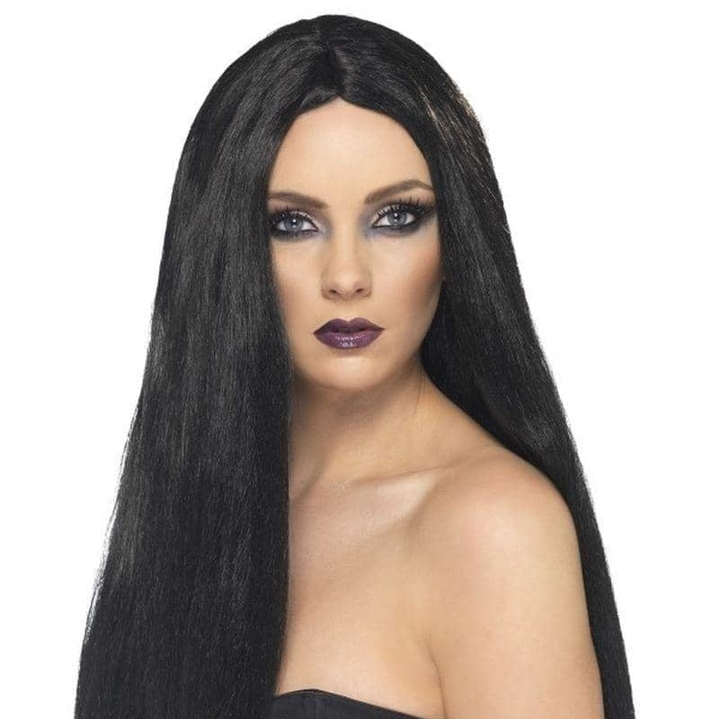 Costumes Australia Witch Wig Adult Black 60cm_1