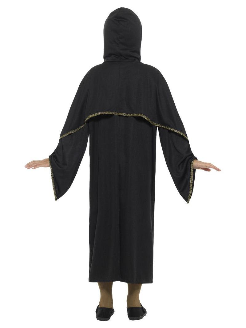 Costumes Australia Wizard Cloak Kids Black with Gold_5