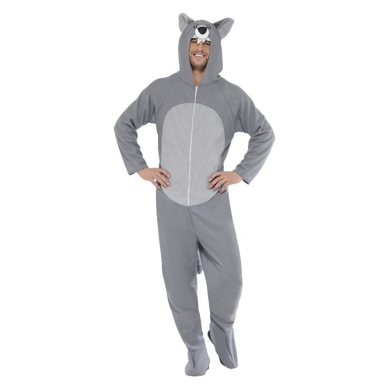 Costumes Australia Wolf Costume Adult Grey_3