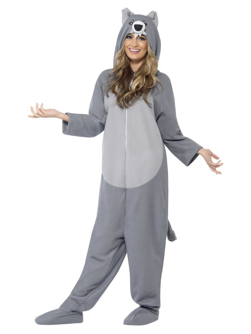 Costumes Australia Wolf Costume Adult Grey_5