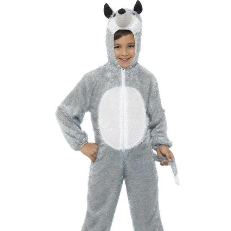 Costumes Australia Wolf Costume Kids Grey White_1