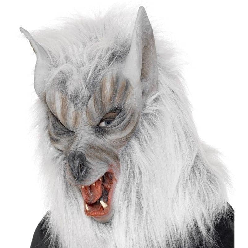 Costumes Australia Wolf Mask Adult Silver_1