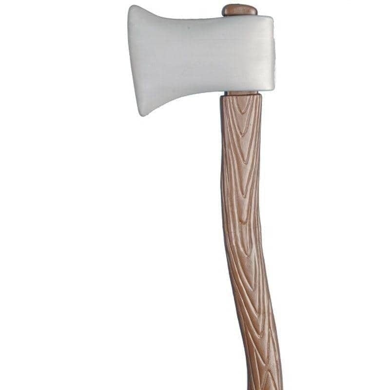 Costumes Australia Wood Effect Axe Plastic Brown_1