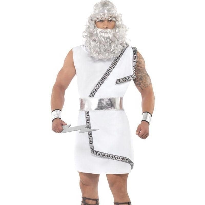 Costumes Australia Zeus Costume Adult White Tunic_1