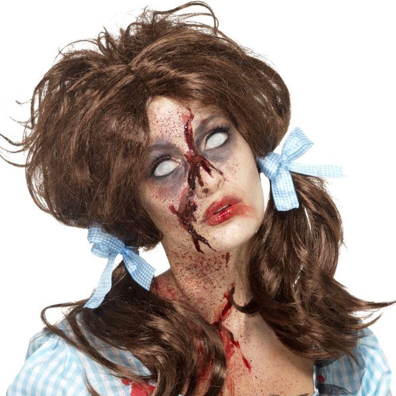 Costumes Australia Zombie Bloody Country Girl Wig Adult Brown_1