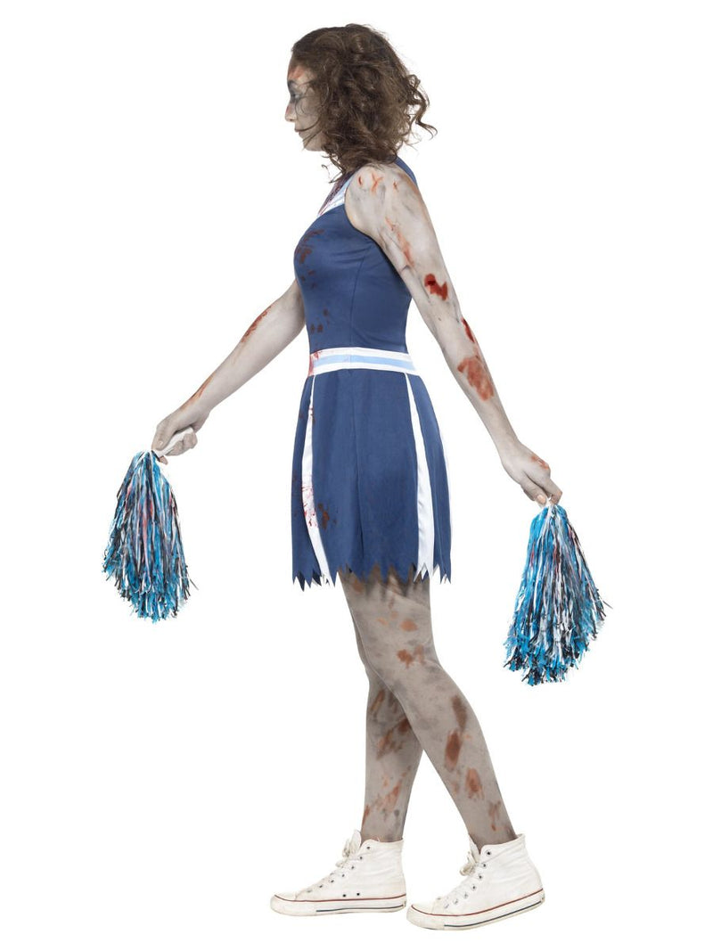 Costumes Australia Zombie Cheerleader Costume Teen Blue_3