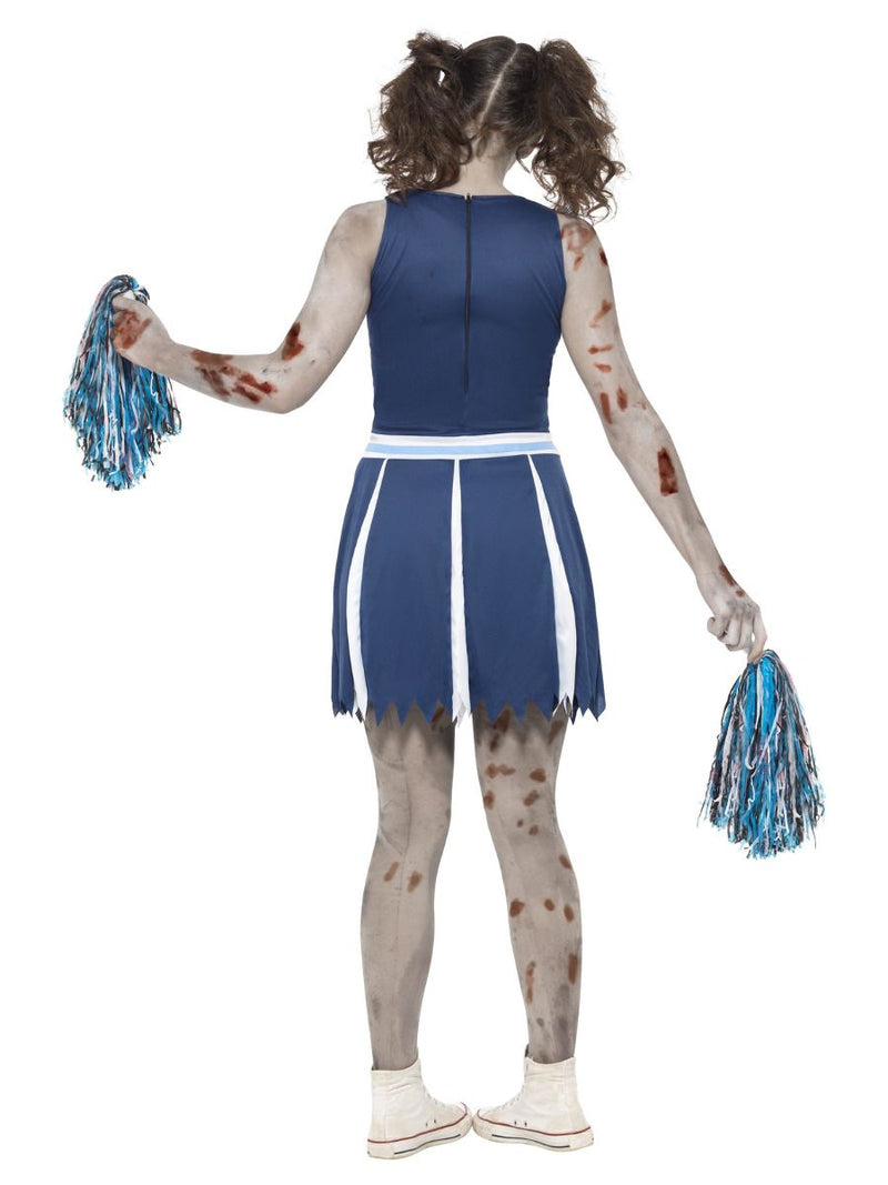 Costumes Australia Zombie Cheerleader Costume Teen Blue_4