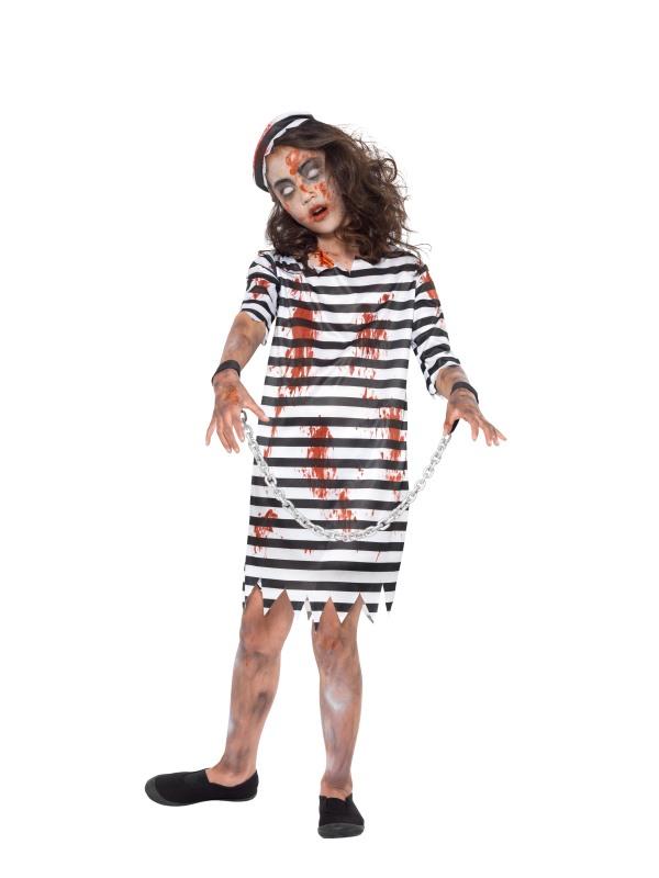 Costumes Australia Zombie Convict Girl Child Black White_1